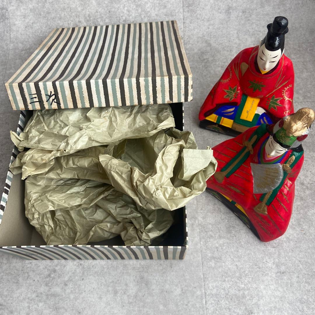 三次土雛　お雛様　雛人形　伝統工芸品　三次人形窯元　無形文化財　レトロ