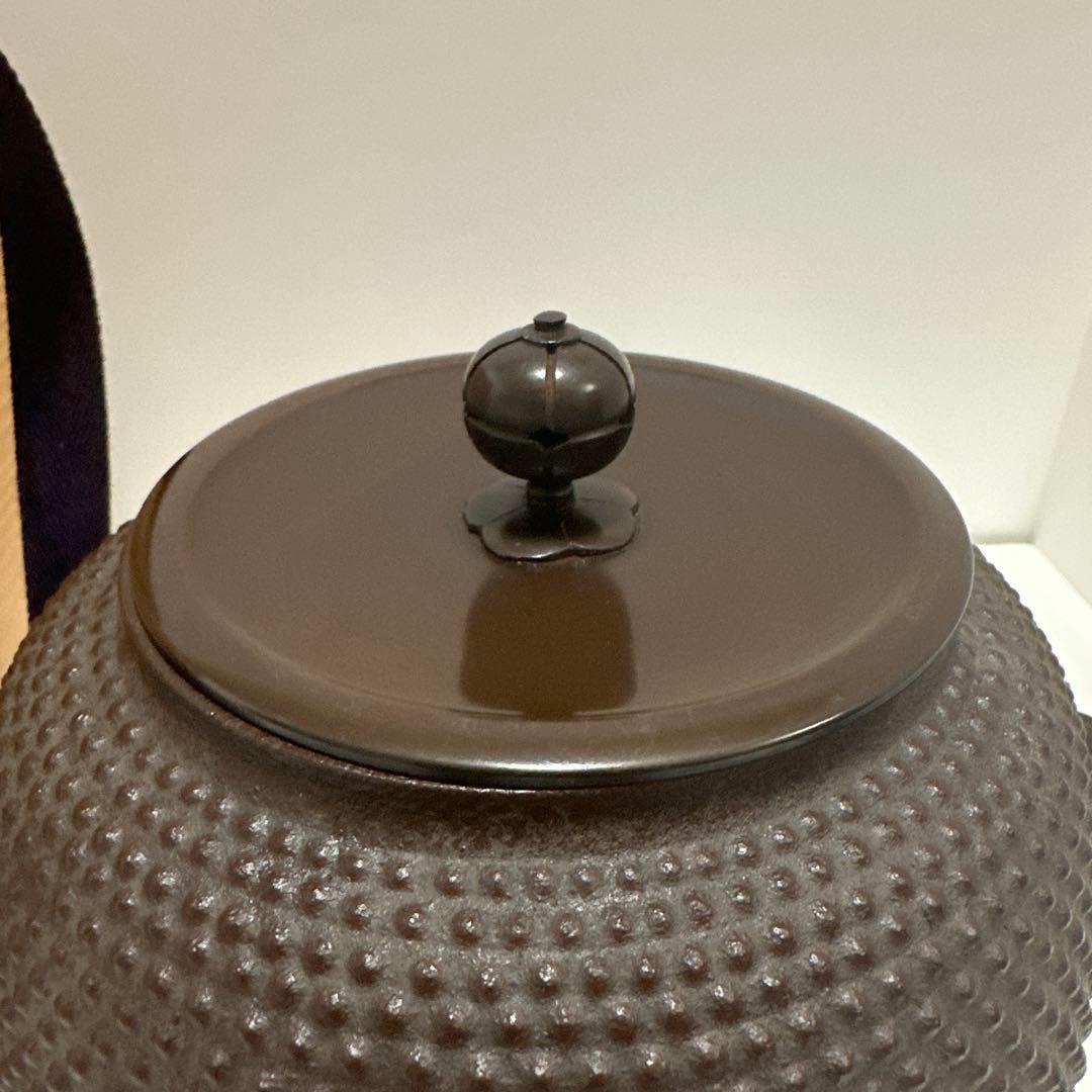 【茶道具】佐藤清光作 小釜 棗霰釜《未使用》