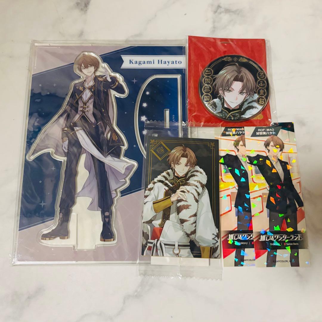 にじさんじ 加賀美ハヤト アクスタ 缶バッジ アクリルブロック ポスト