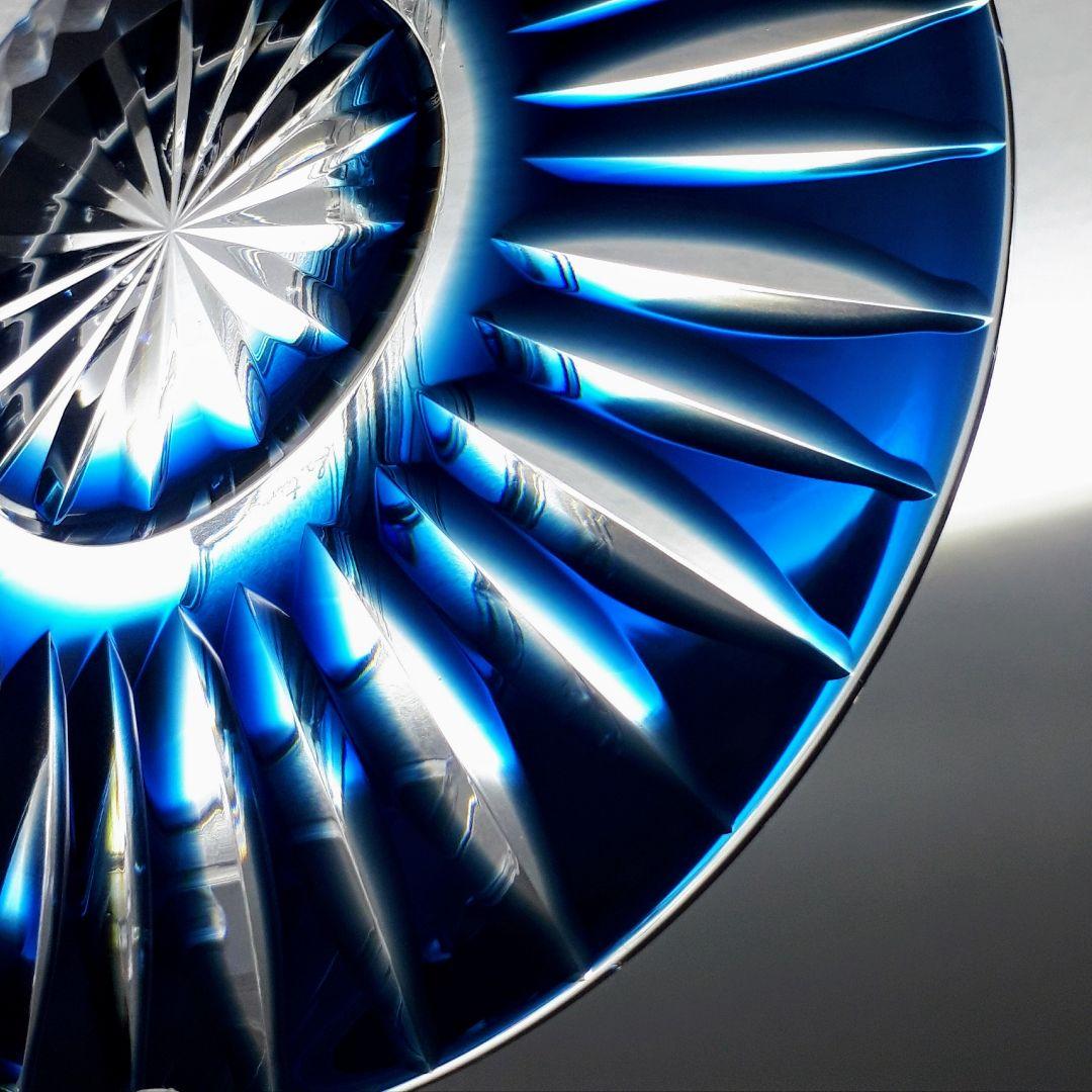 薩摩切子 藍色被せ皿・古式角皿 セット 【 薩摩びーどろ工芸 】 - メルカリ