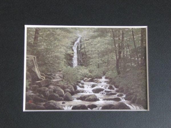 澁澤卿、【清陰水聲】、希少な額装用画集より、新品額装付、状態良好