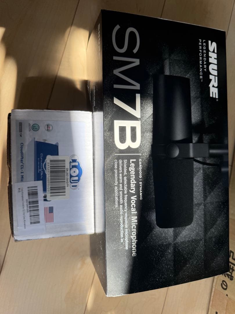 SHURE SM7B ダイナミックマイク＋cloudlifter CL-1