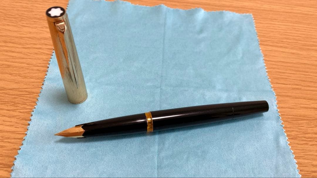 1/27終了 モンブラン124 万年筆 18金ペン先EF(海外極細)相当 吸入式