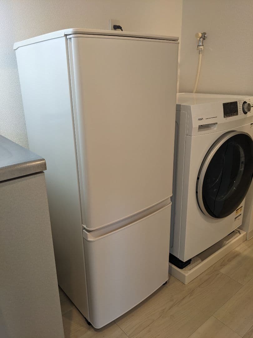 三菱電機 2ドア冷蔵庫 MR-P15G-W 2022年製 単身者 一人暮らし向け