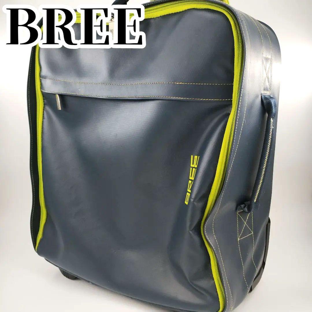 BREEブリー キャリーバッグ スーツケース 機内持込可 PVC ネイビー