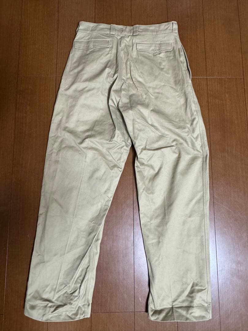 デッドストック】50s 60s フランス軍実物 M52チノ 45 W36 60's
