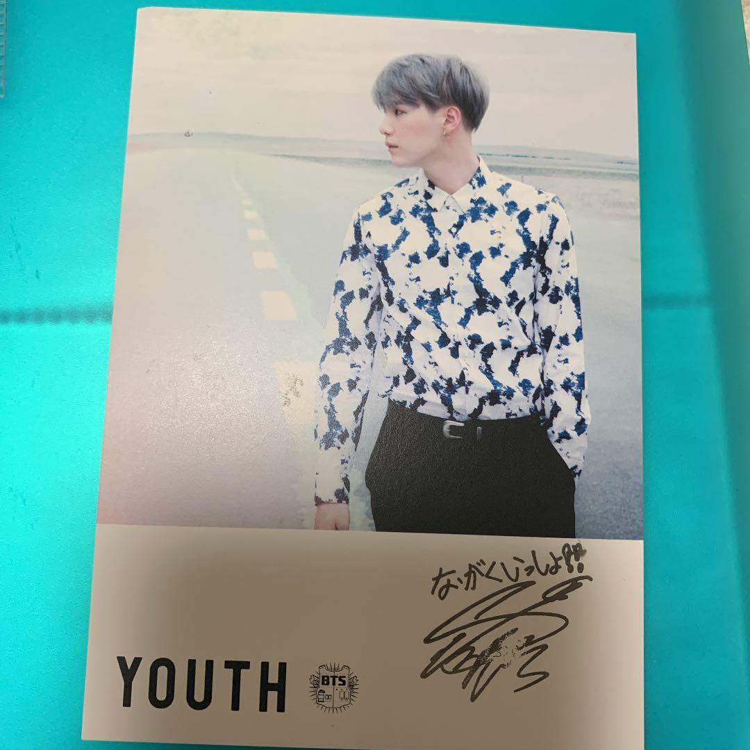 BTS カードお渡し会 サイン入りポストカード SUGA