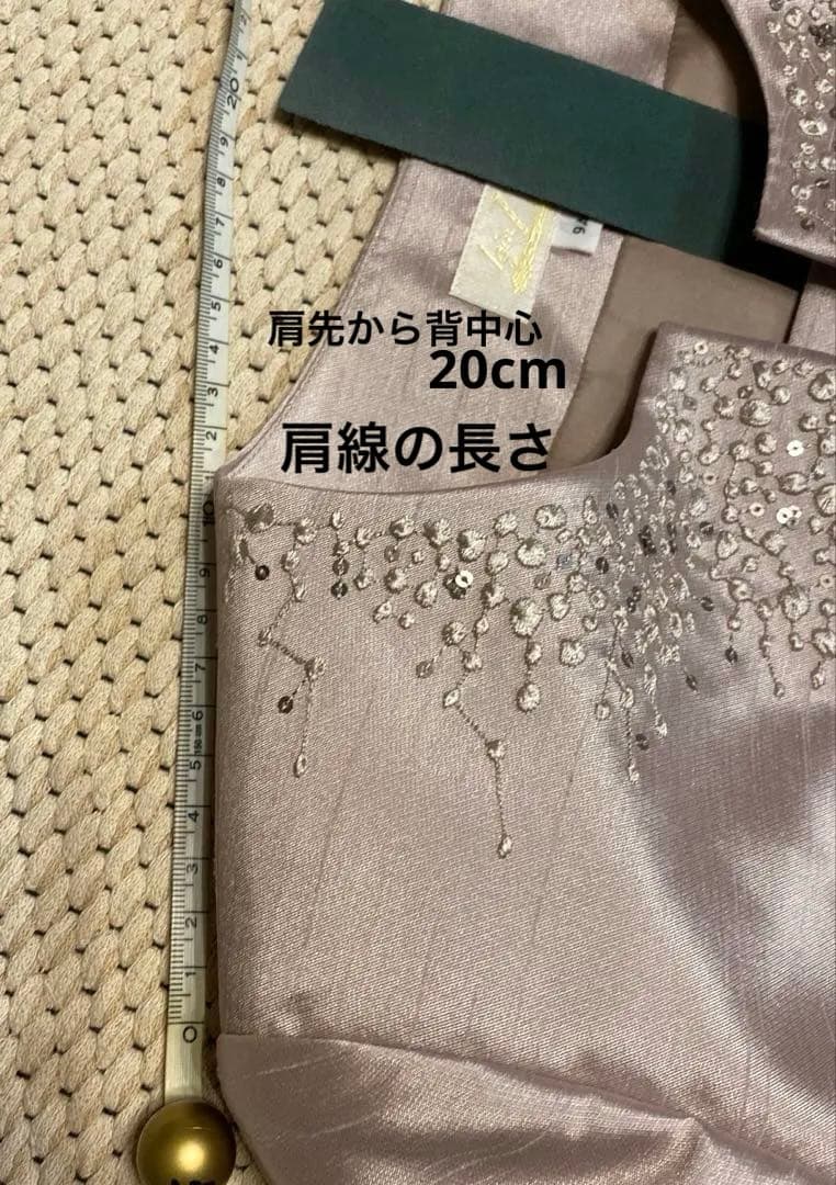 イギン Zibelin正装用結婚式マザーズドレスライトグレー ビーズ刺繍 スーツ