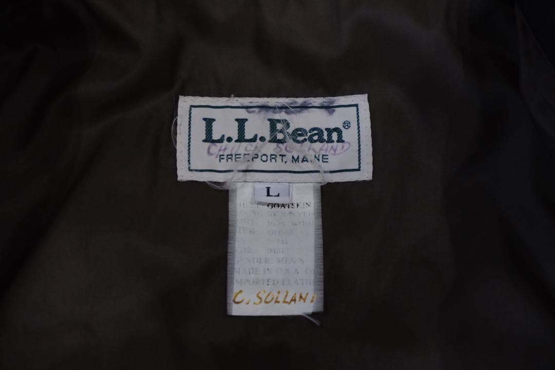 つ*じ様 【美品】L.L.Bean A-2 ゴートスキン レザージャケット エル