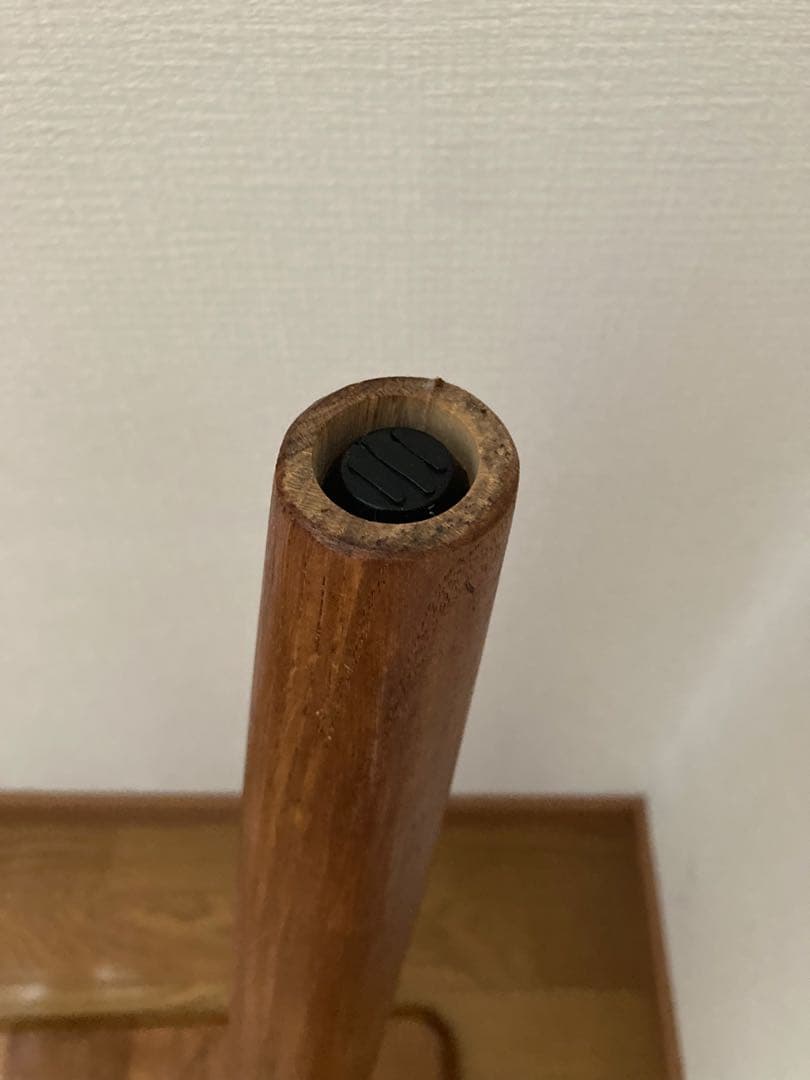 木製　ヴィンテージ風　ダイニングテーブル　正方形　ブラウン