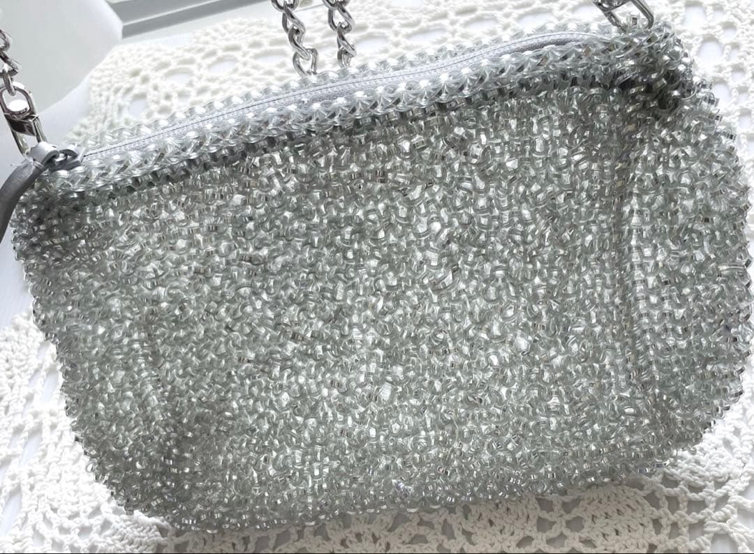 美品　アンテプリマ　ワイヤー　ニュースタンダード　ショルダーバッグ　シルバー