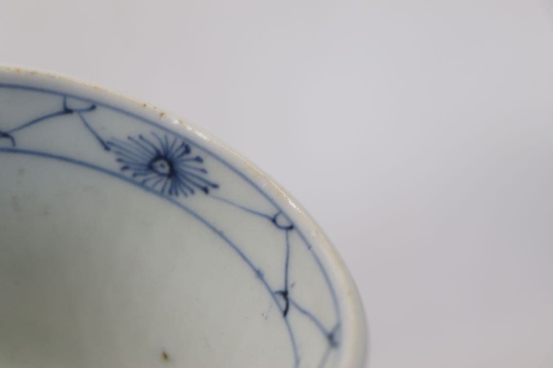 江戸　伊万里　染付　龍紋そばチョコ5点　湯呑み　送料込み1224