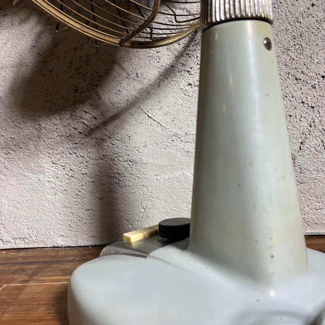 ☆超レア☆可動品☆富士電機☆ビンテージ扇風機☆タイマー付☆レトロ☆水色☆
