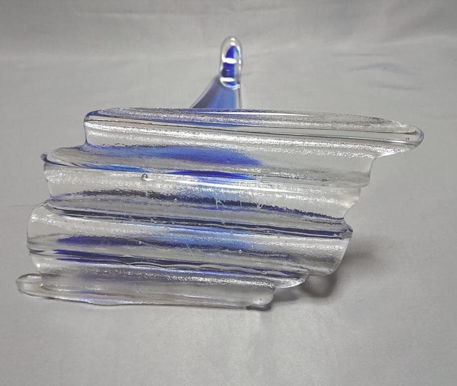 名家蔵出 作家伊藤絹子 オブジェ 「山水」 在銘 1989年 工芸展出品作