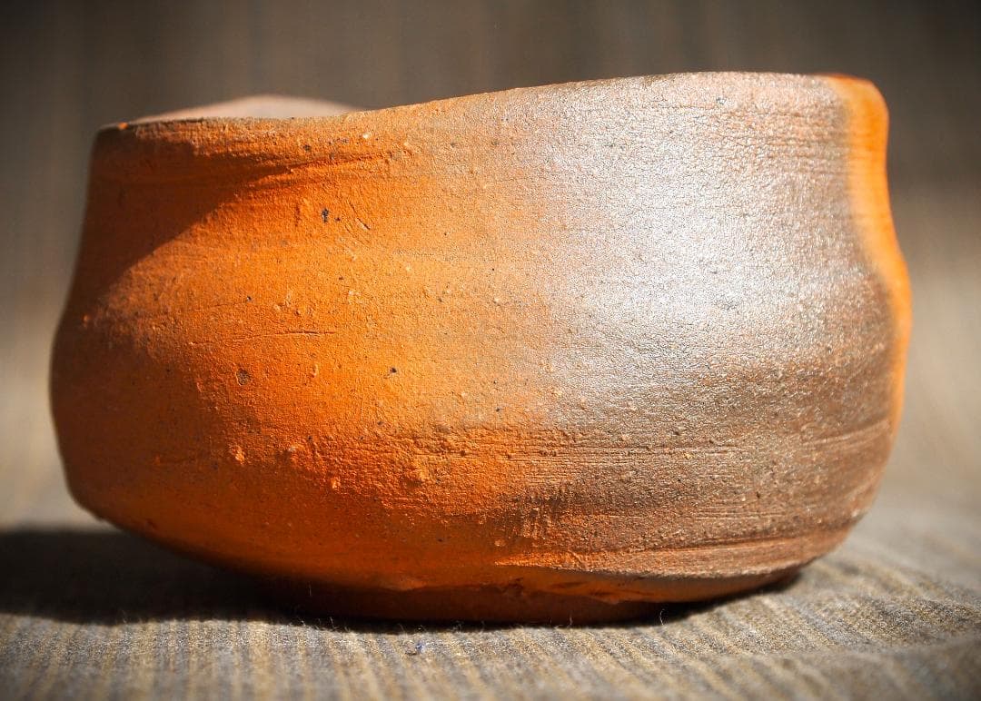 人気作家☆中村和樹【師：中村真・中村六郎】☆備前【窯変】ぐいのみAA