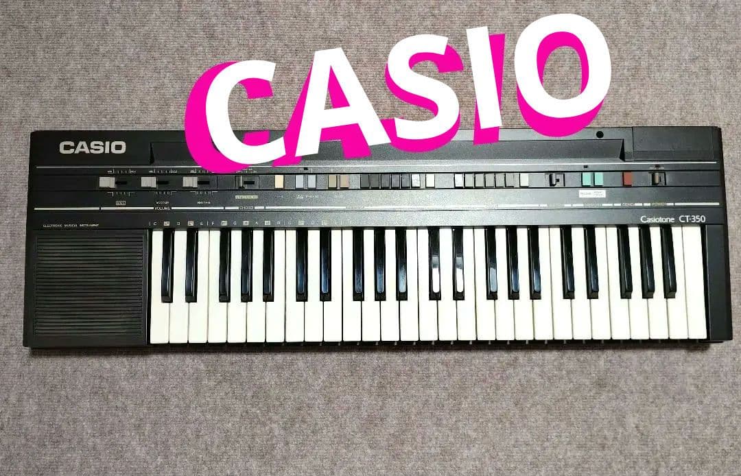 CASIO カシオ　Casiotone CT-350　電子キーボード　専用箱なし CASIO カシオ Casiotone CT-350 電子キーボード 専用箱なし - メルカリ
