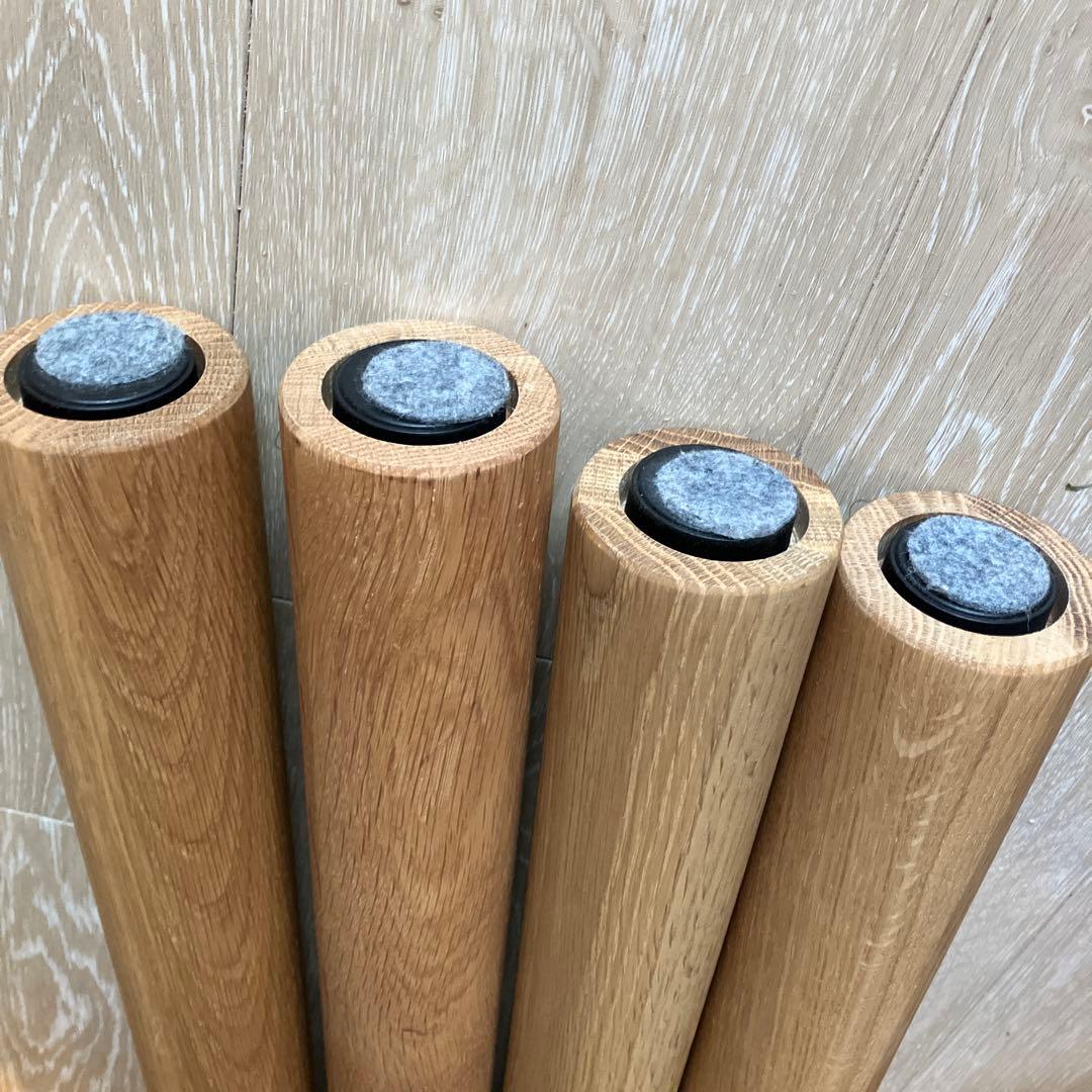 MUJI 無印良品　木製テーブル脚 4本セット ナチュラルウッド