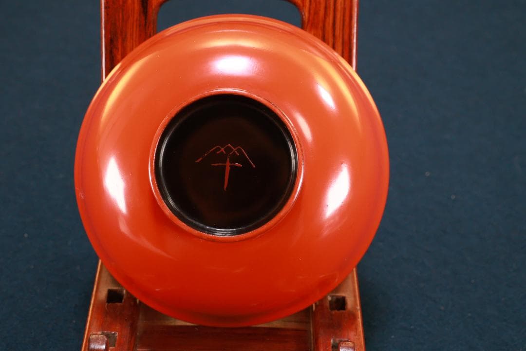 時代漆器 輪島塗 松竹梅蒔絵 吸物椀 五客 塗椀 汁椀 木製 BJ073 輪島塗