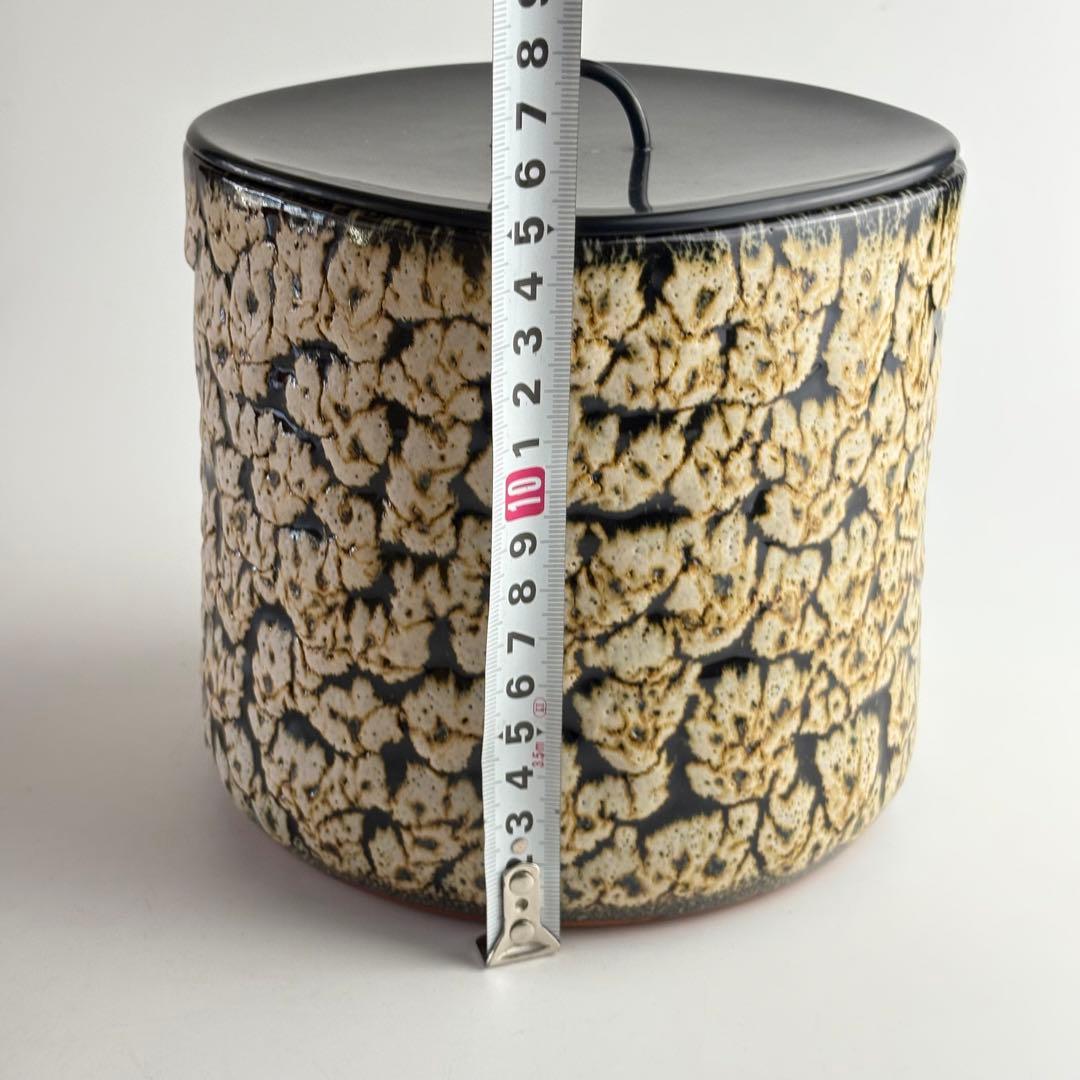 山本正年 斑文釉 水指 共箱 茶道具