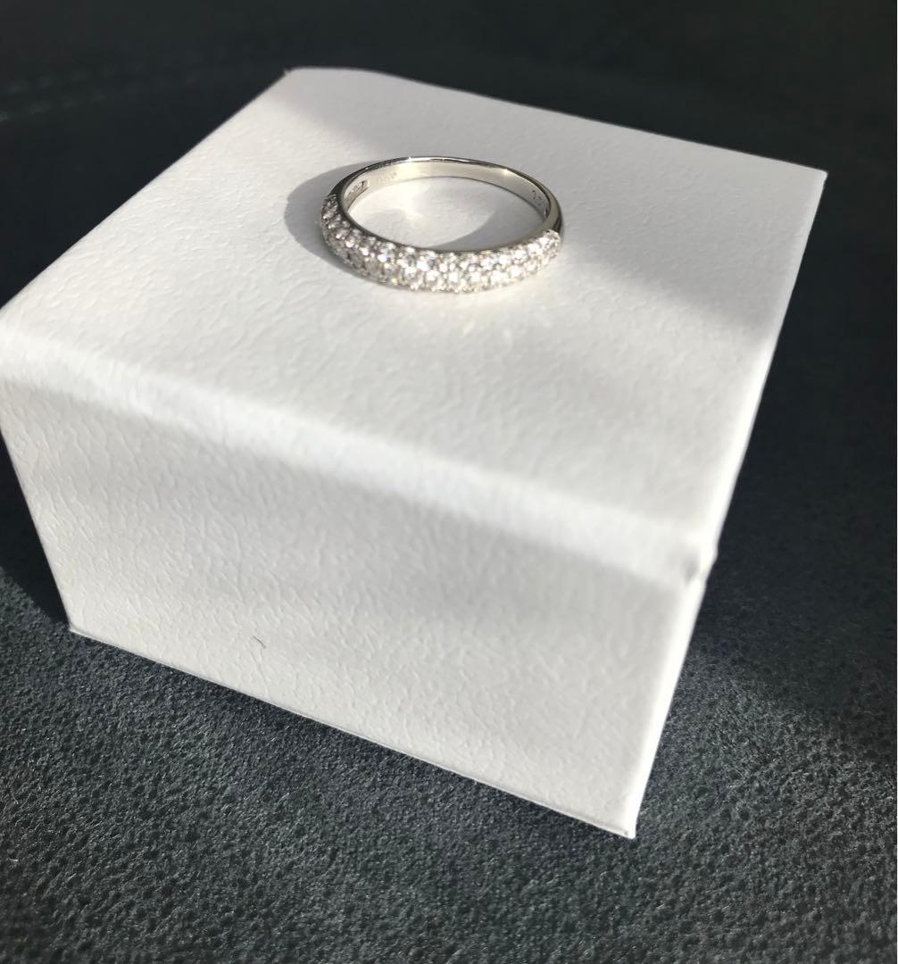 ❤︎最終価格❤︎pt950 H&Cダイヤモンド0.50ctパヴェリング　10.5号