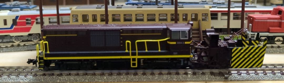 鉄道模型 国鉄DD14 3 茶色 除雪機関車