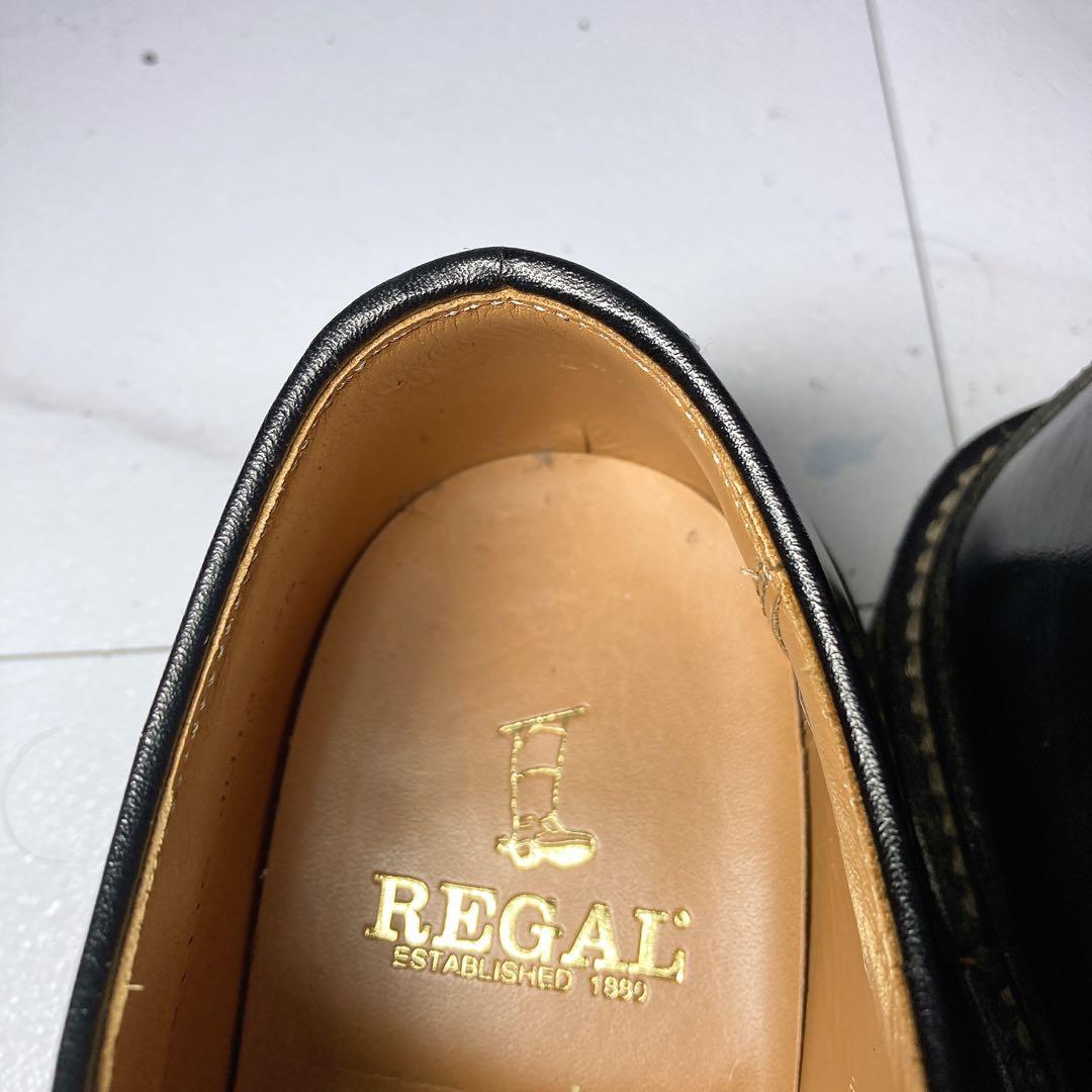 極美品 REGAL リーガル ビジネスシューズ JU13 本革 ブラック 25