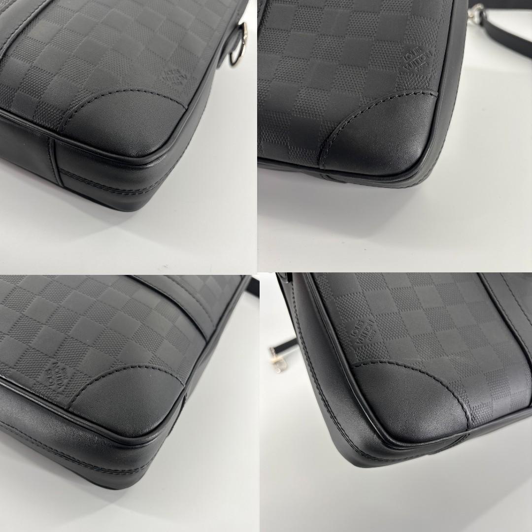 未使用 ルイヴィトン PDV ビジネスバッグ ダミエアンフィニ ブラック メンズ