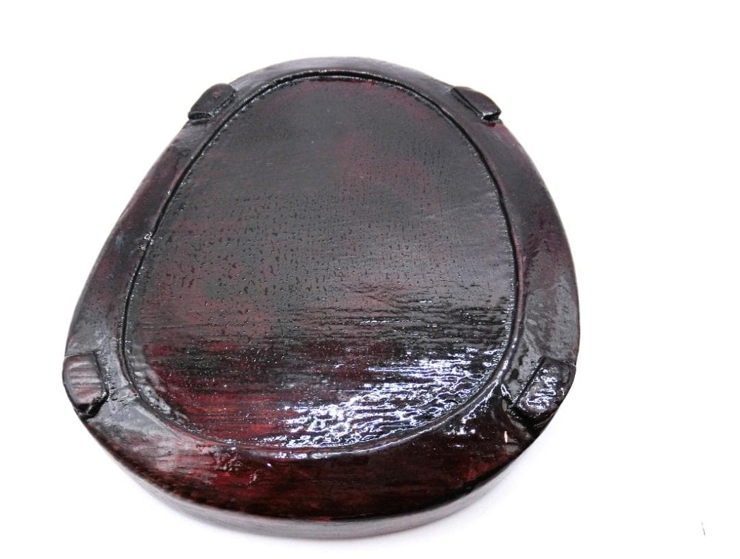 B 書道具 端渓硯　名硯　石眼　中国杭州　 未使用品