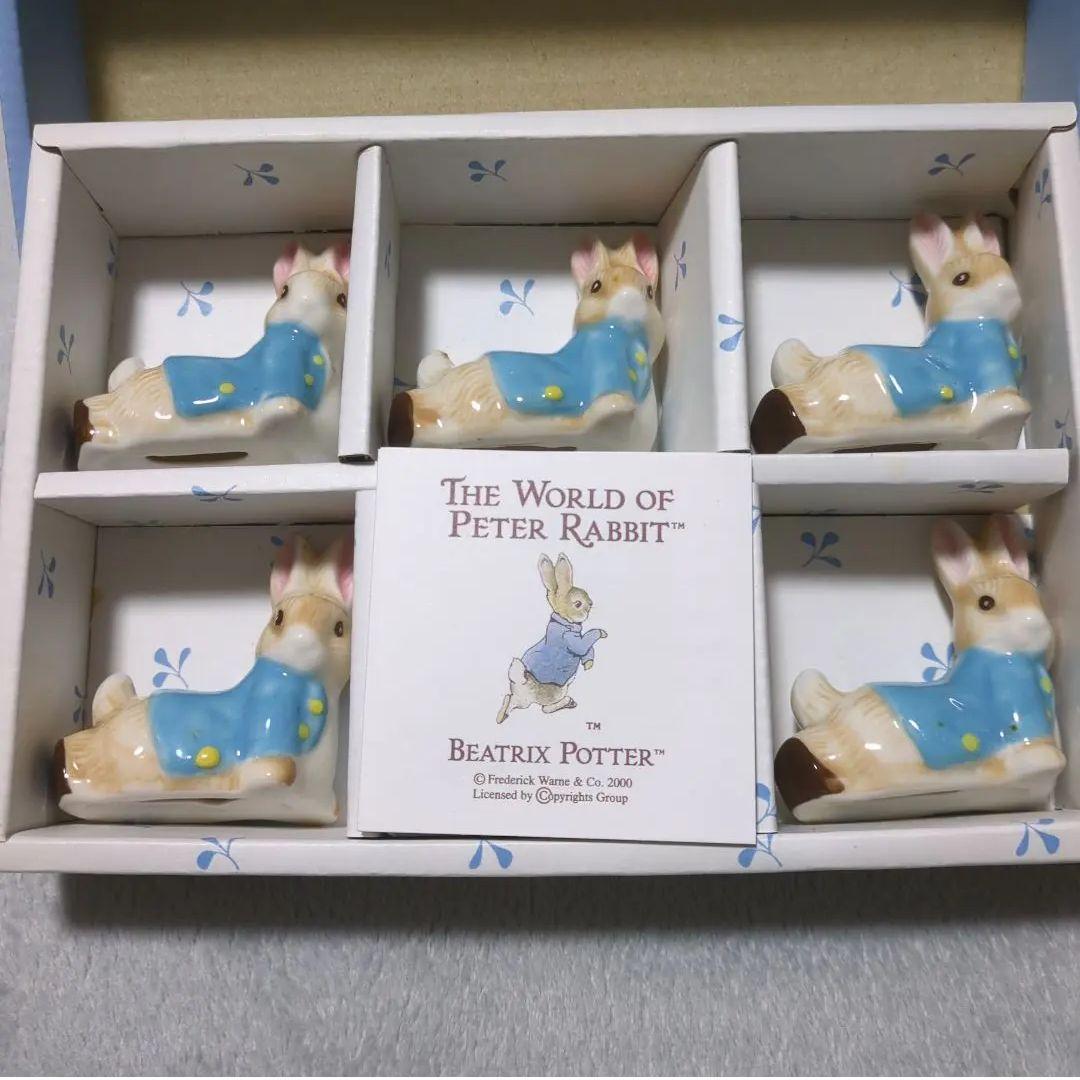 Amazon.co.jp: 陶器 ピーターラビット 箸置き 5個セット 可愛いい