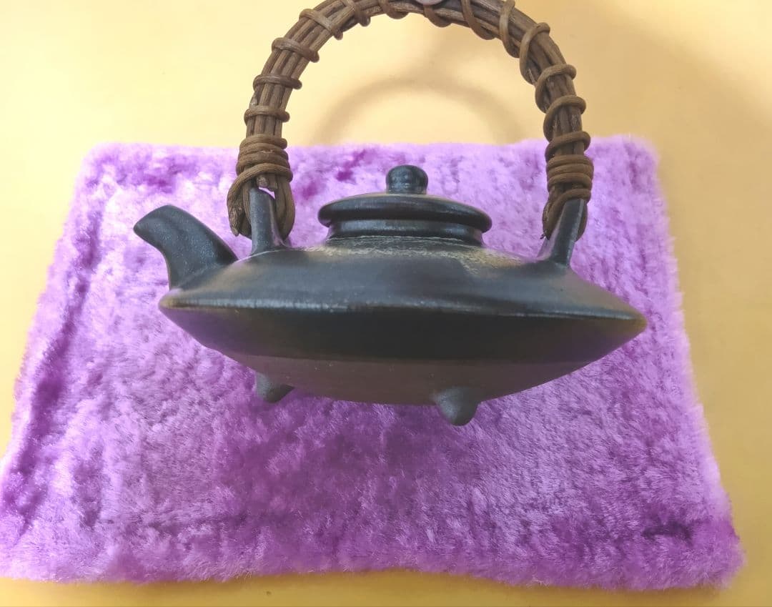 骨董品 薩摩焼 黒薩摩 日置南洲窯 黒千代香 土瓶蒸し 南洲ぢょか 黒ぢ