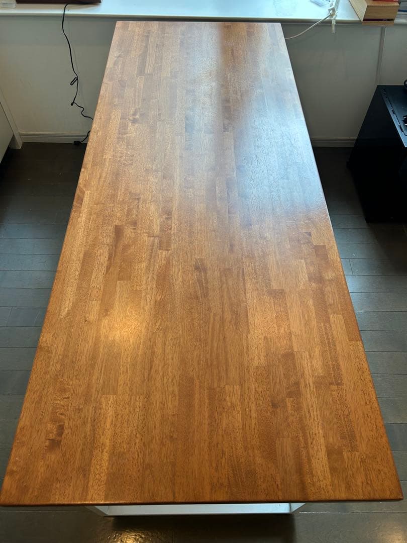 【値下げ！直渡可】KANADEMONO長机 / ラバーウッドブラウン180×70