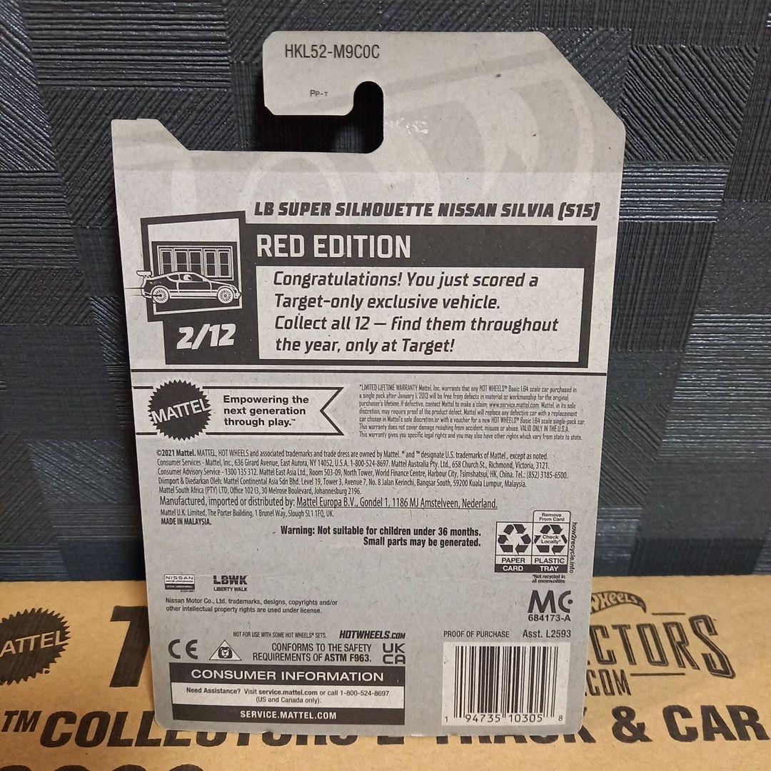 ホットウィールリバティーウォークLBWKシルビアS15レッドエディション