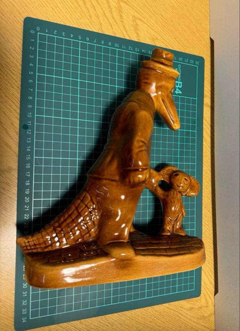 激レア‼️ソビエト アンティーク 大きなチェブラーシカとゲーナの陶器