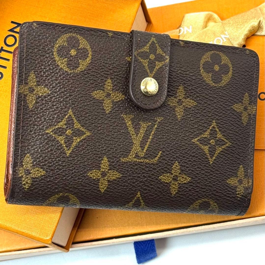 良品 ルイヴィトン モノグラム ポルトモネ ビエ ヴィエノワ がま口 財布
