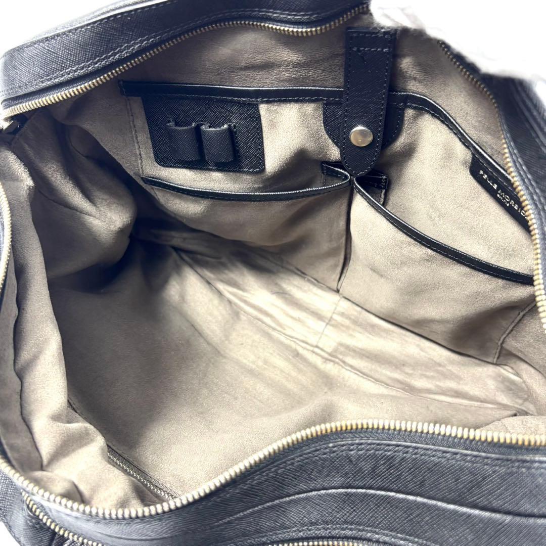 ✨希少 美品✨ペッレモルビダ ビジネスバッグ キャピターノ 本革 2層 黒