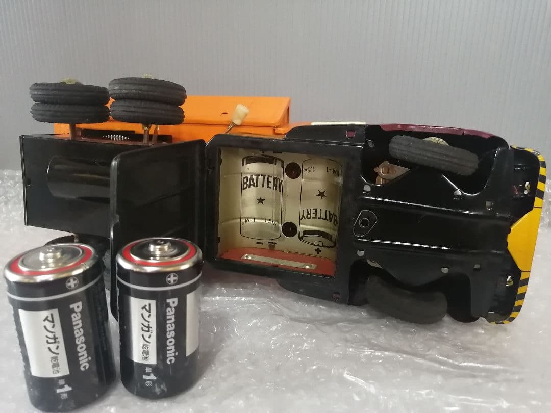 ダンプトラック & グラベルローダー 電動ブリキ アルプス商事 日本製