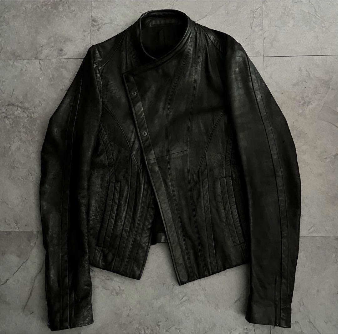 ジャケット・アウター Julius Deformation Leather Jacket Julius Deformation Leather Jacket