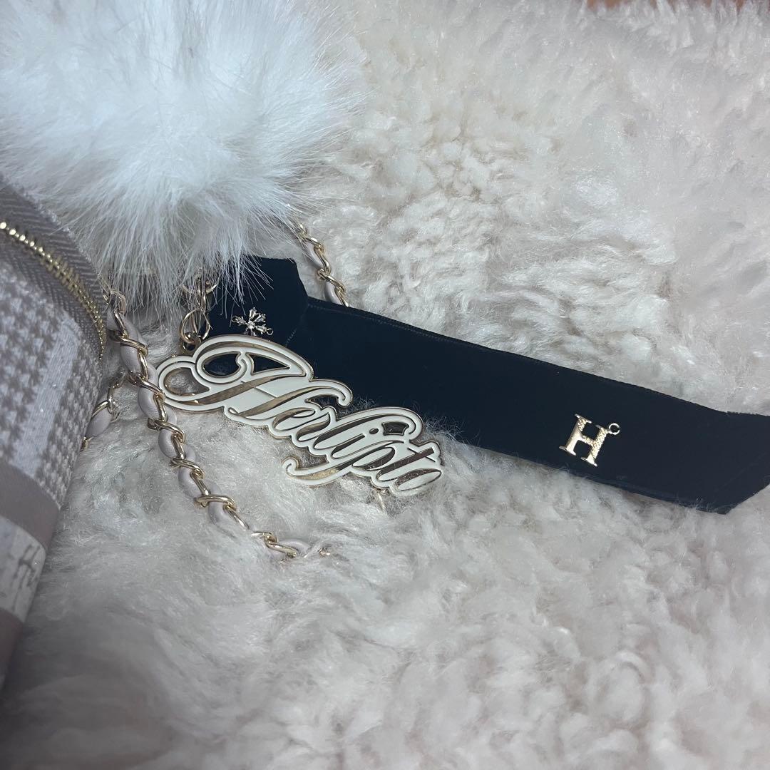 herlipto Jacquard Mini Vanity Bag チャーム付き