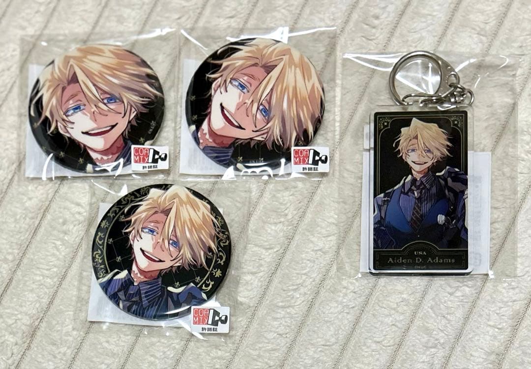 列強戦線 まるくじ 中吉 小吉 エイデン 缶バッジ アクリルキーホルダー 列強戦線 まるくじ 中吉 小吉 エイデン 缶バッジ アクリルキーホルダー