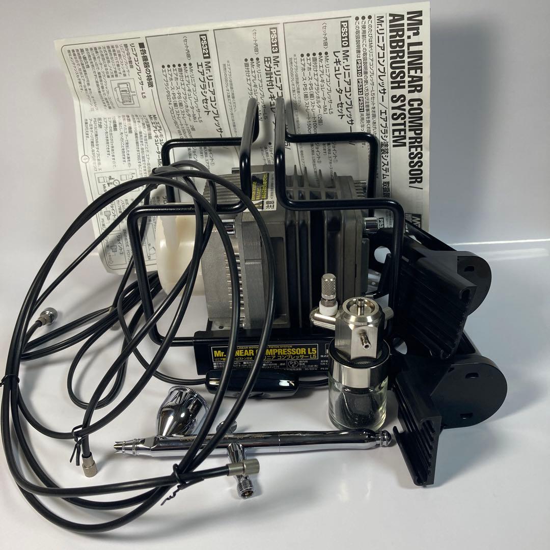 クレオスMrリニアコンプレッサーL5 エアーブラシPS-274セット - メルカリ
