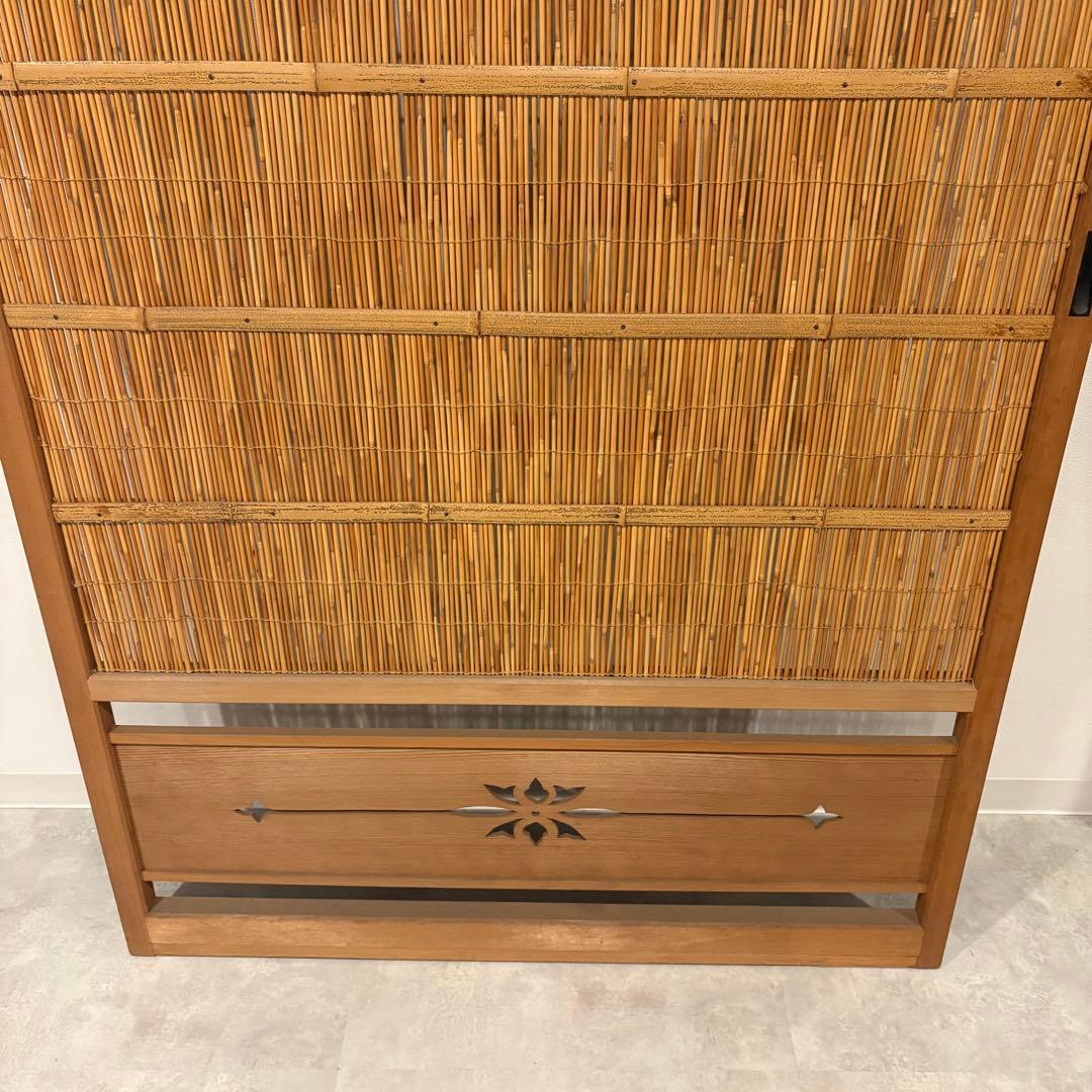 古い建具 1枚 簾戸 すど 葦戸よしど 夏障子 御簾戸