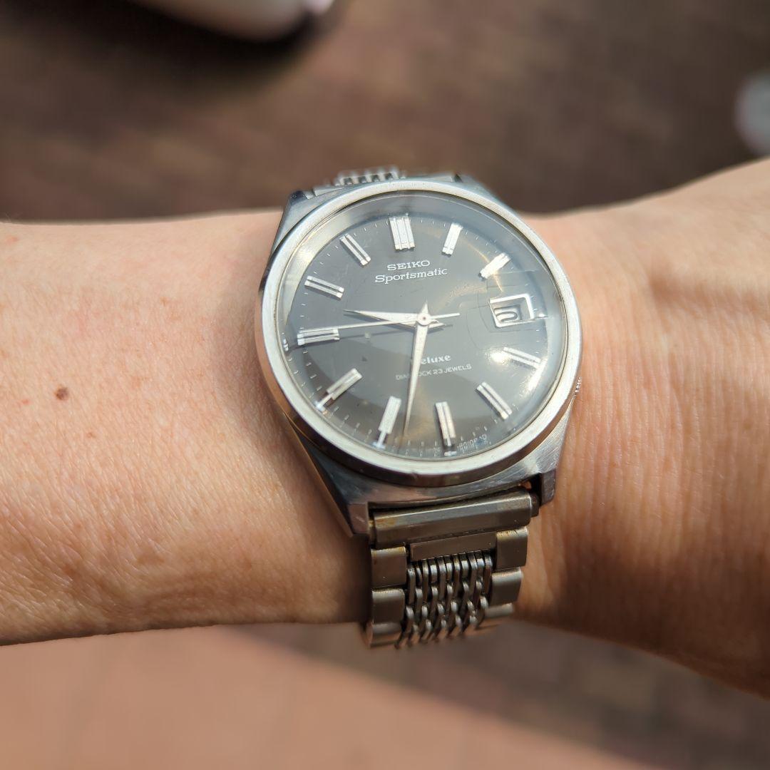s*u様 精度良好【SEIKO】 Sportsmatic Deluxe黒/ 23