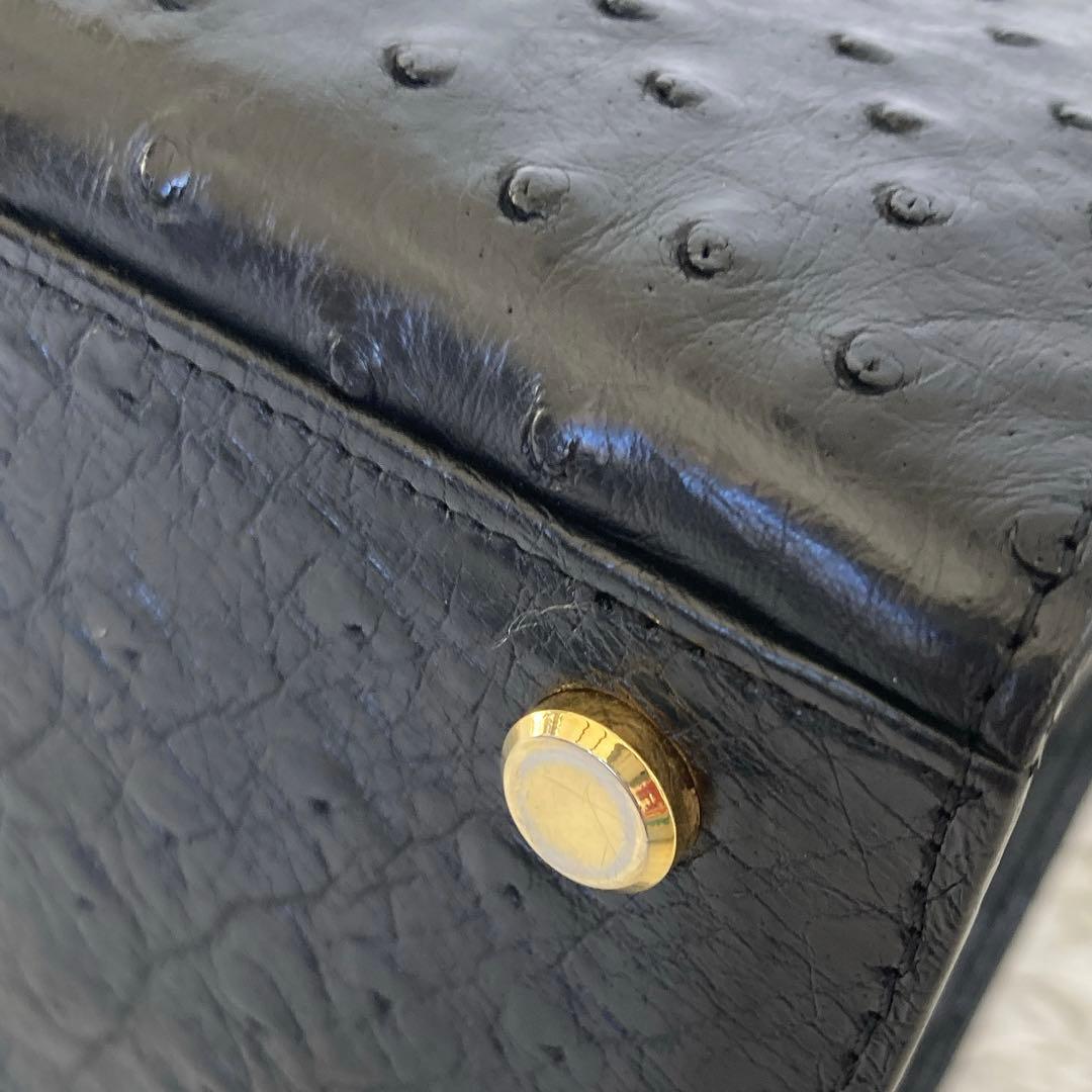 JRA認定 オーストリッチ皮バッグ　 フォーマル　極秘品