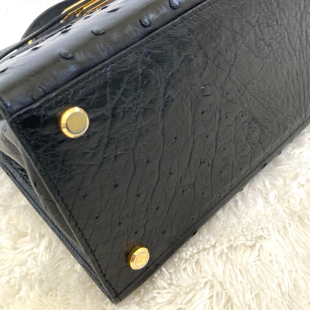 JRA認定 オーストリッチ皮バッグ　 フォーマル　極秘品