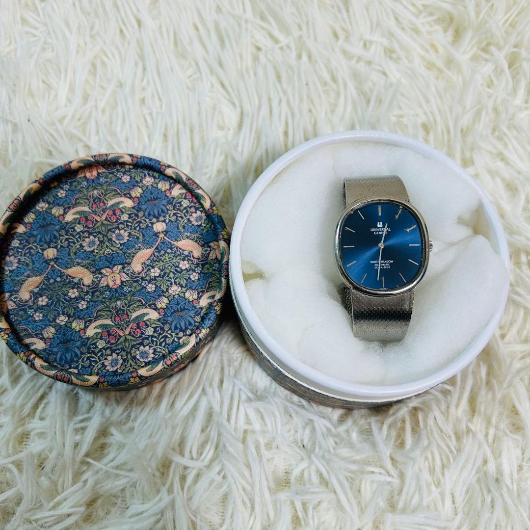 UNIVERSAL GENEVE WHITE SHADOW 自動巻き時計
