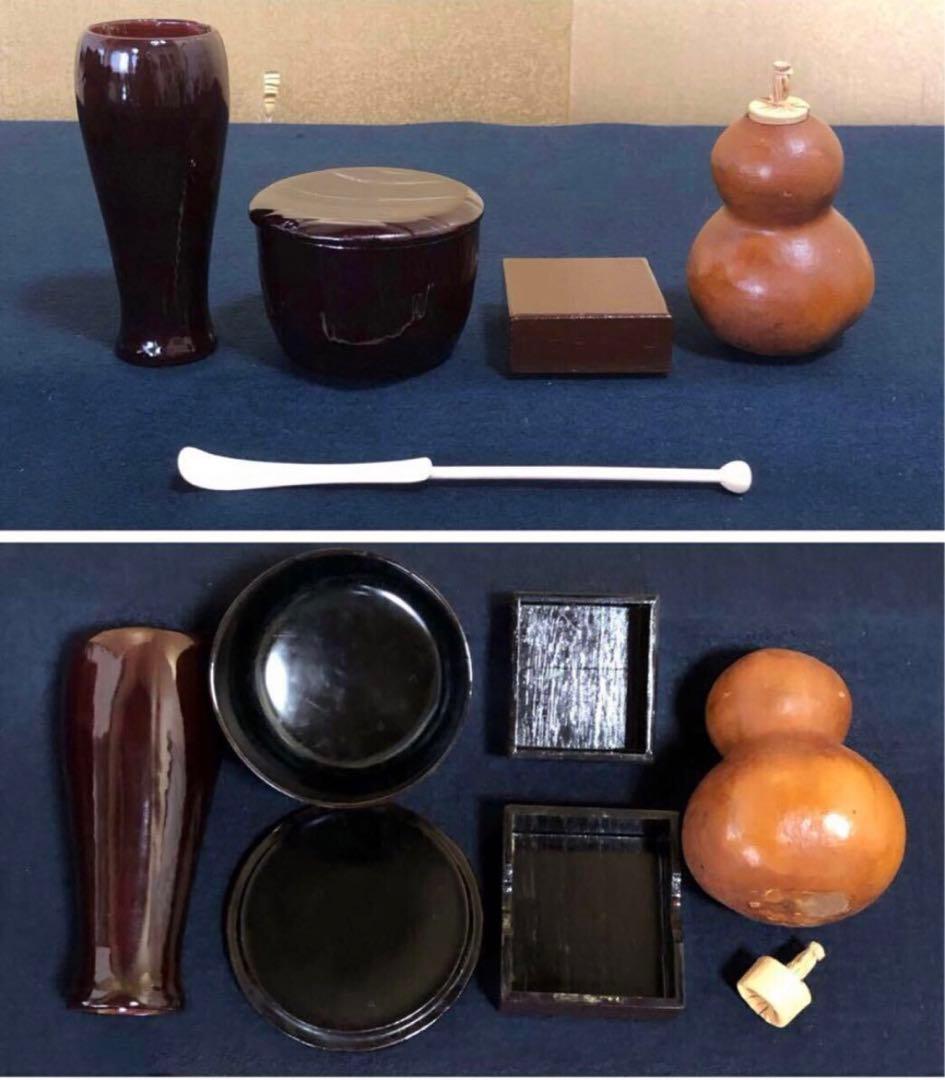 イ628 茶箱『前端雅峰造』『菊蒔絵 茶箱 木箱』茶道具