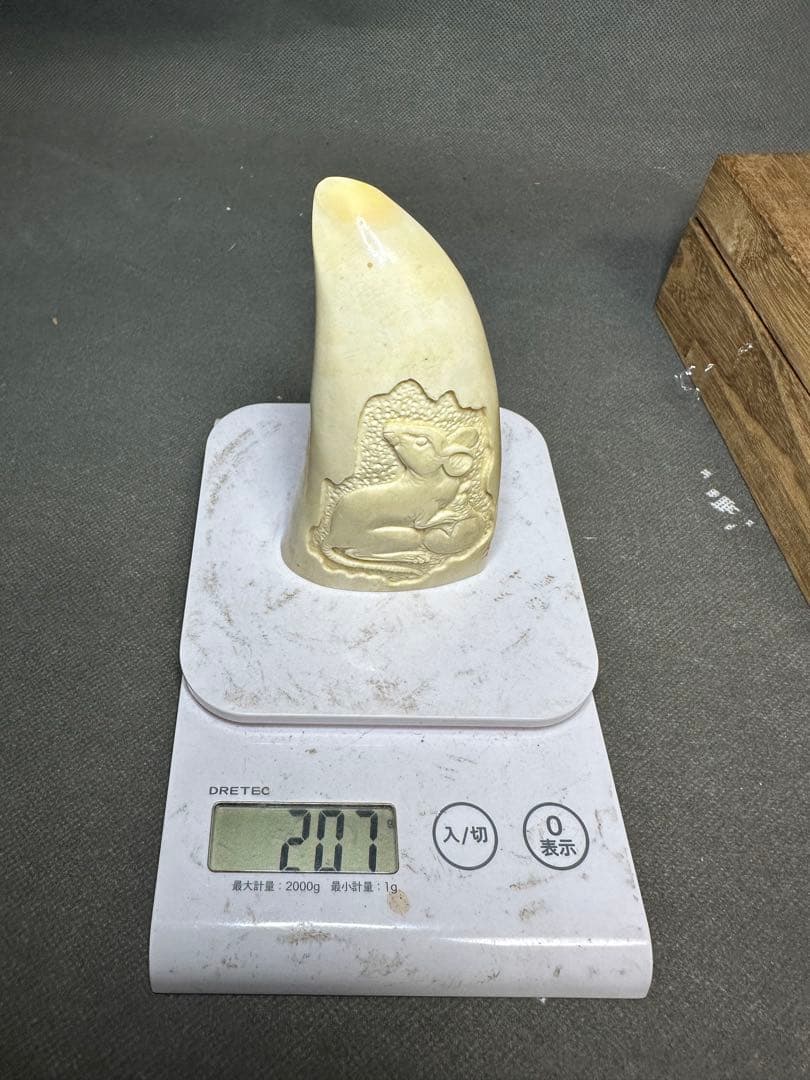 鯨歯 マッコウクジラ 天然素材 アンティーク 骨董 飾り物 古美術品 置物