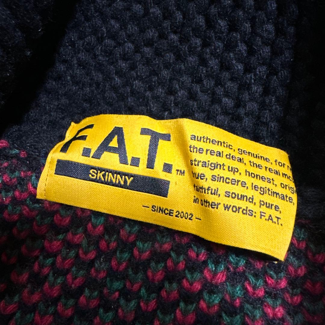 美品FAT COWCHET カーディガン　カウチンskinny