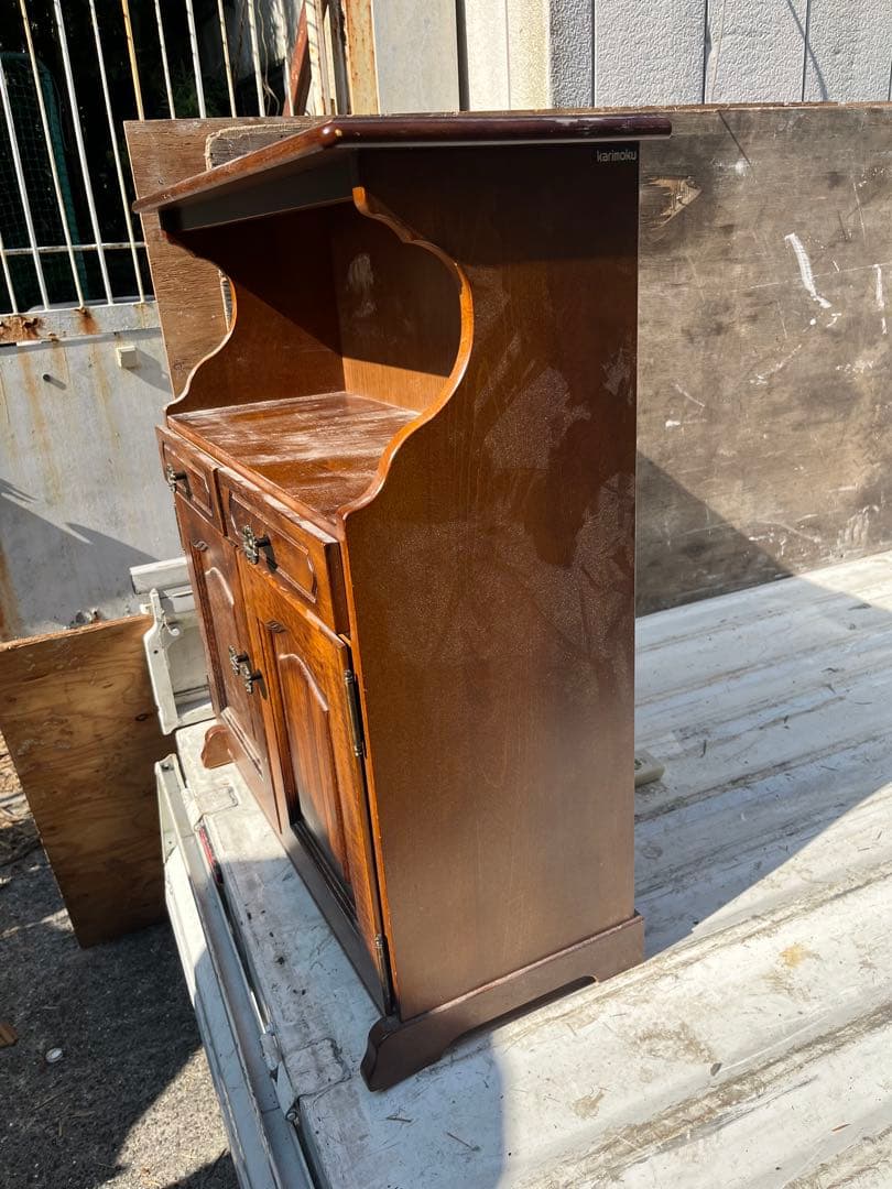 カリモク karimoku コロニアル 木製電話台 ダークブラウン 幅約60cm