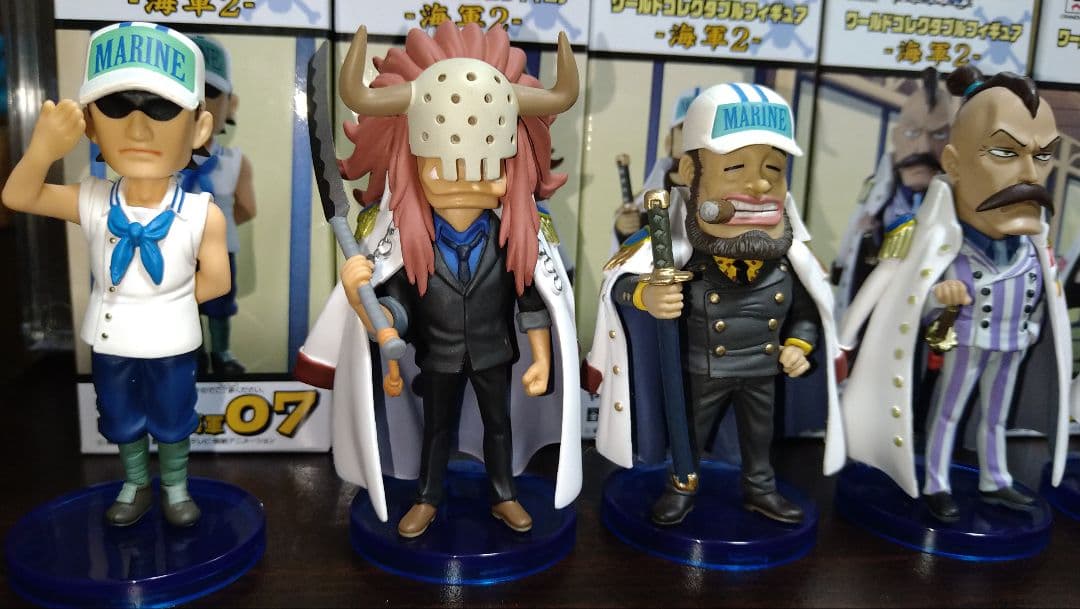 ワンピースワールドコレクタブルフィギュア海軍1と2コンプリートセット